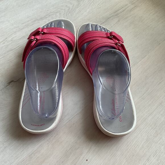 Clarks Cloudsteppers Breeze Piper Womens Strappy Sandals Pink US size 8 27772 - Picture 5 of 10